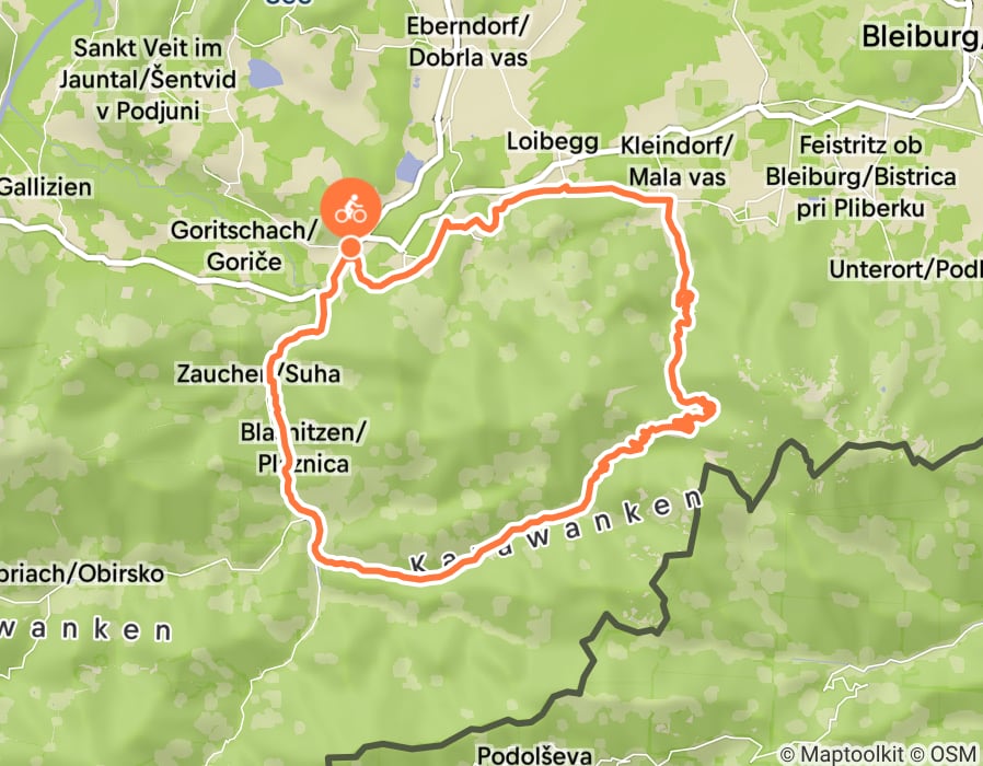 Karte der Tour