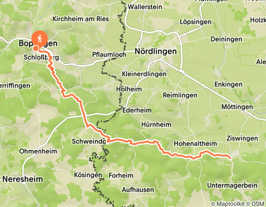 Karte der Tour