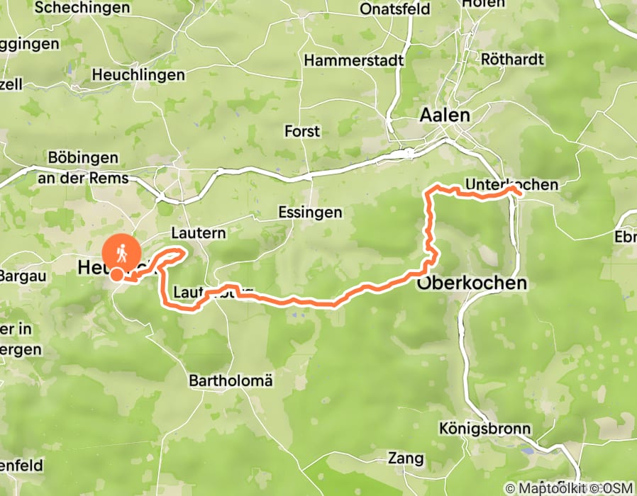 Karte der Tour