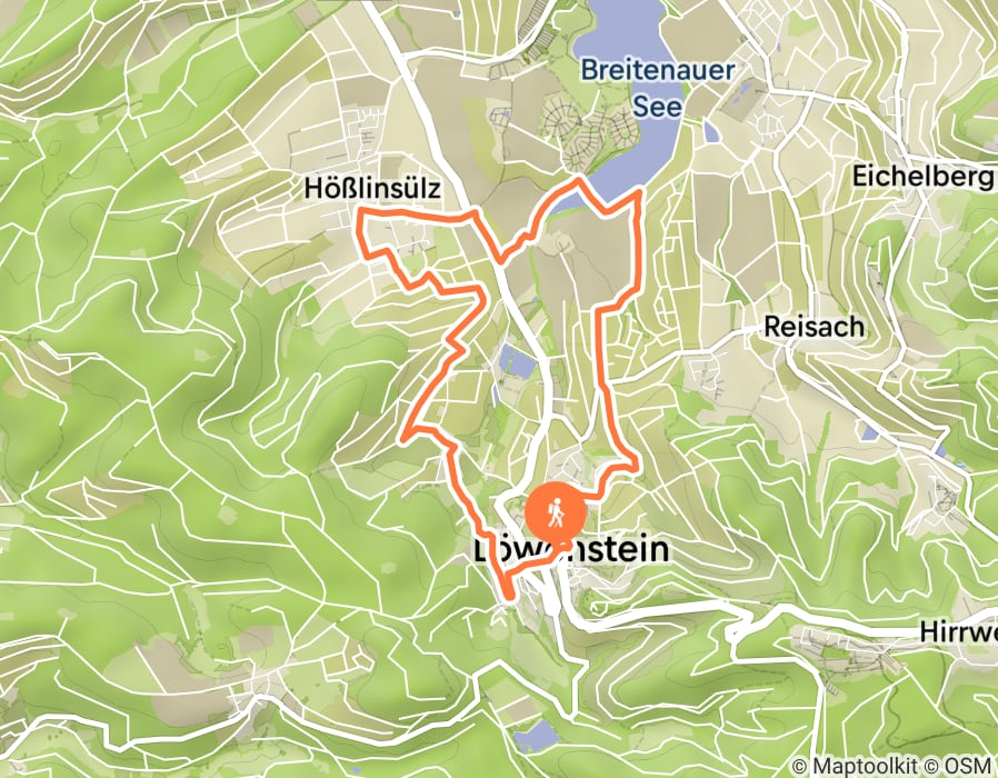 Karte der Tour