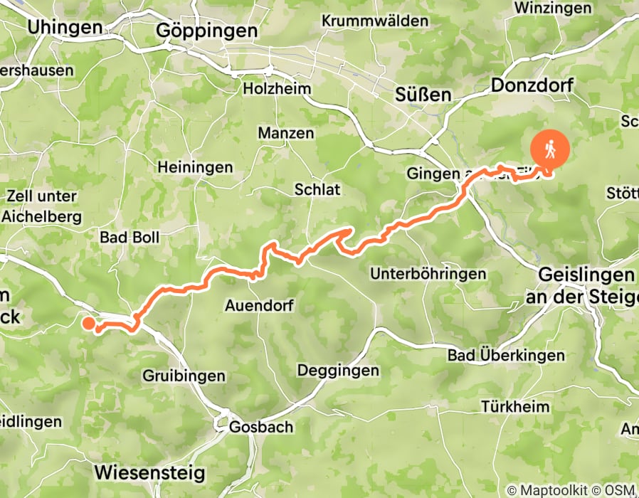 Karte der Tour