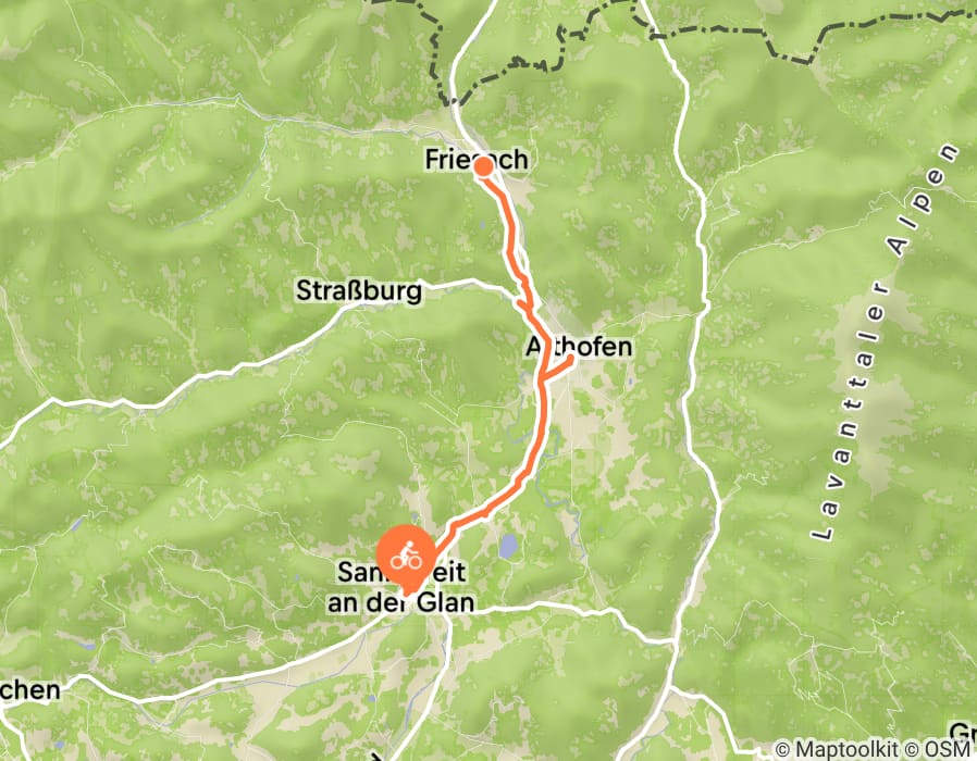 Karte der Tour