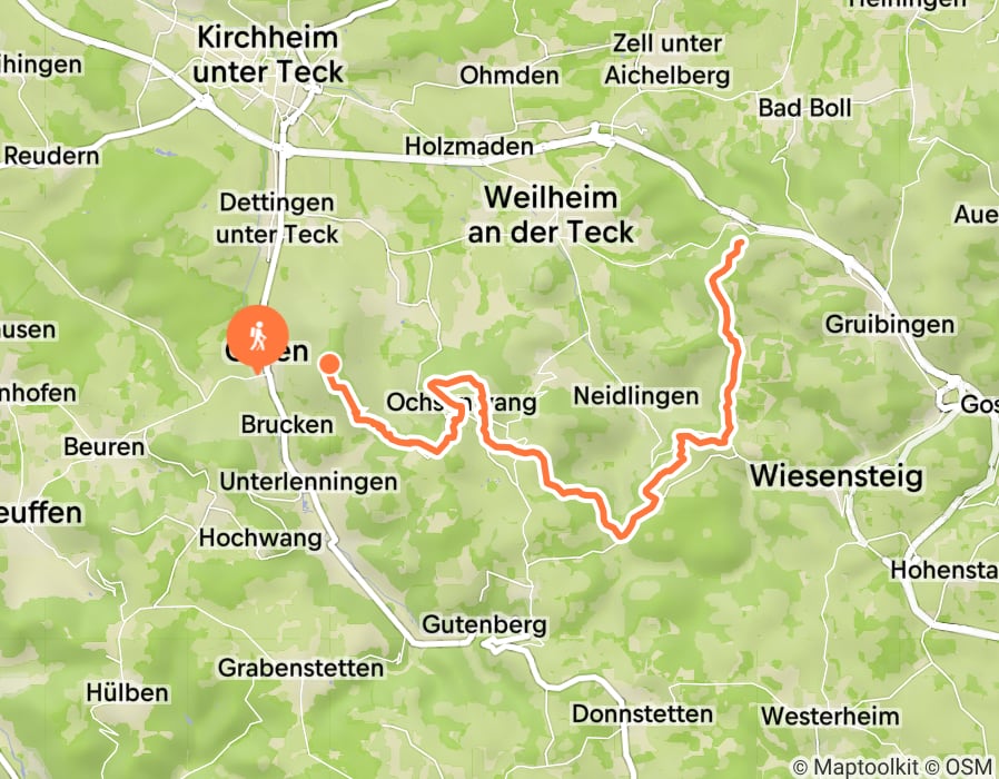 Karte der Tour