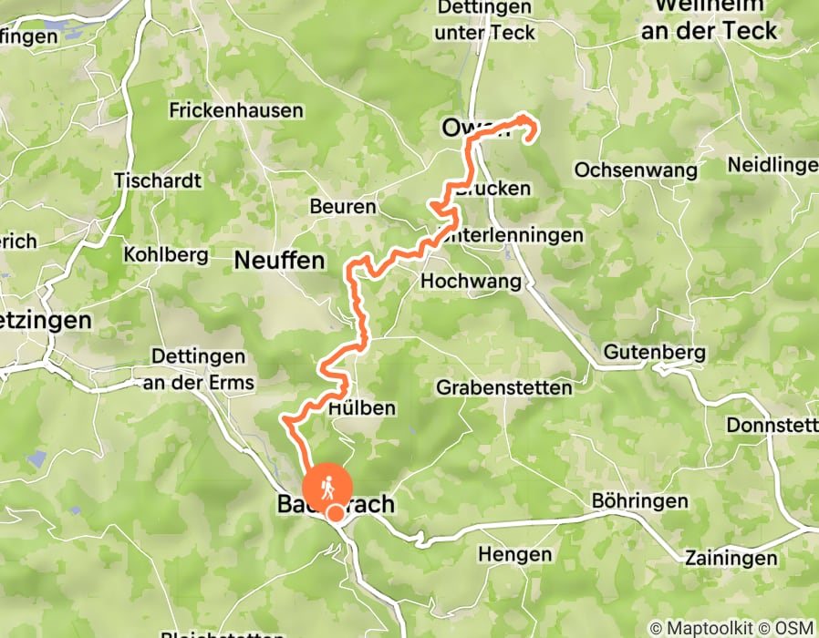 Karte der Tour