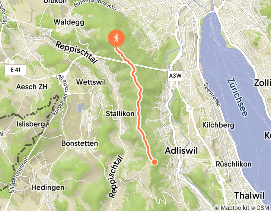 Karte der Tour