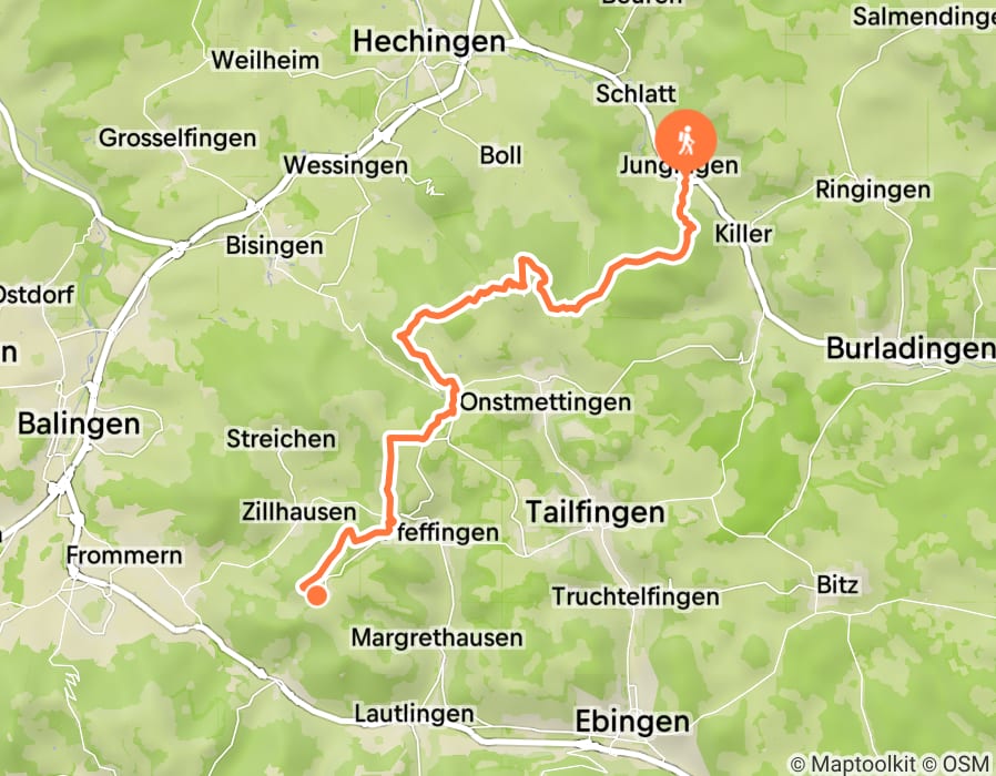 Karte der Tour