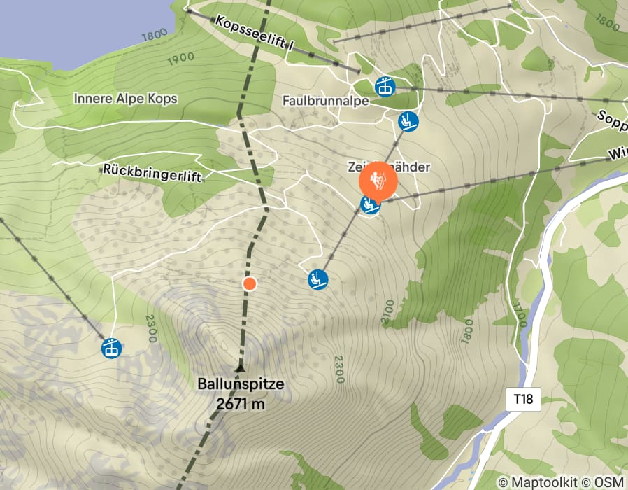 Karte der Tour