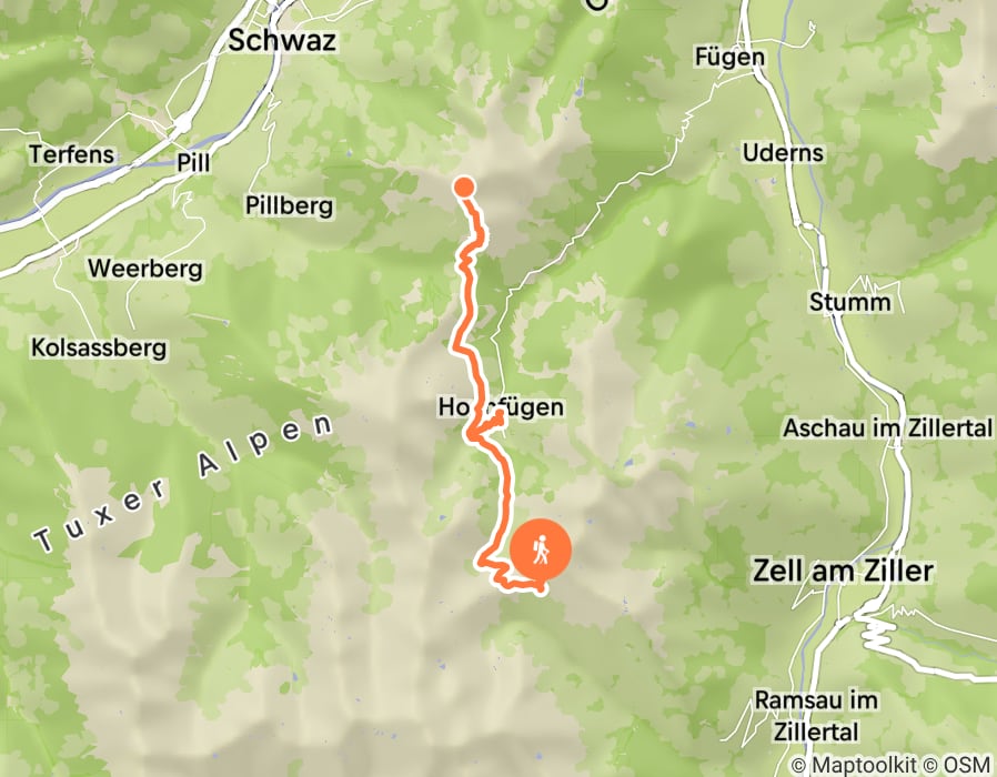 Karte der Tour