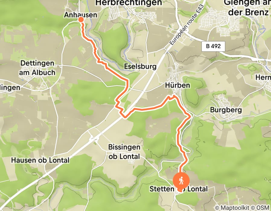 Karte der Tour
