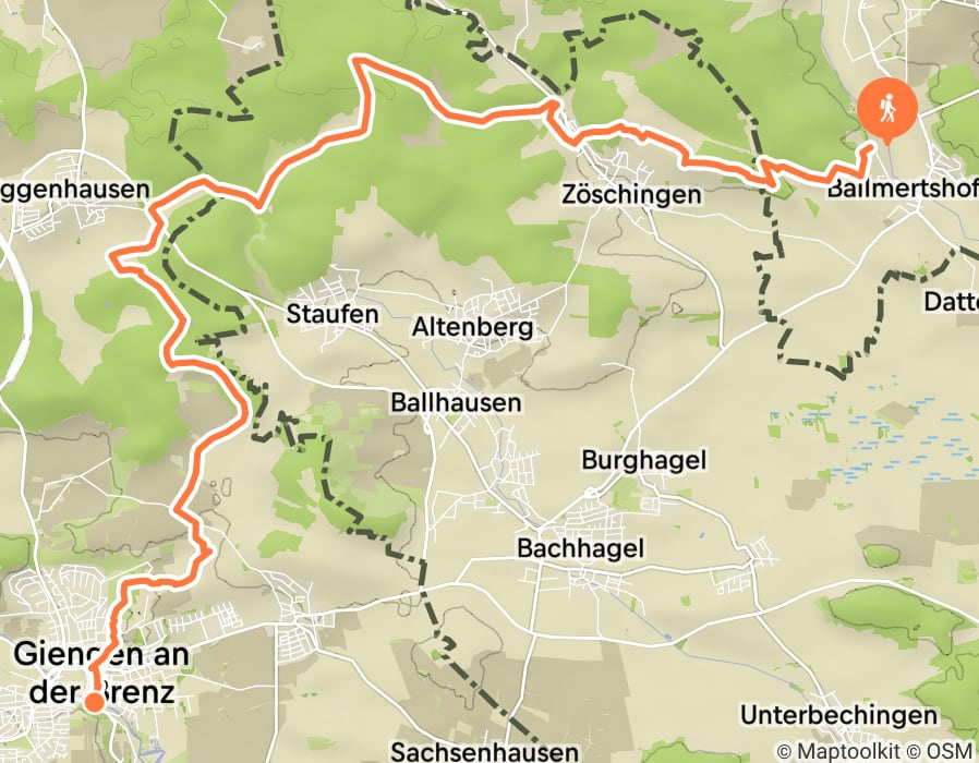 Karte der Tour