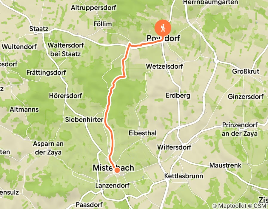 Karte der Tour