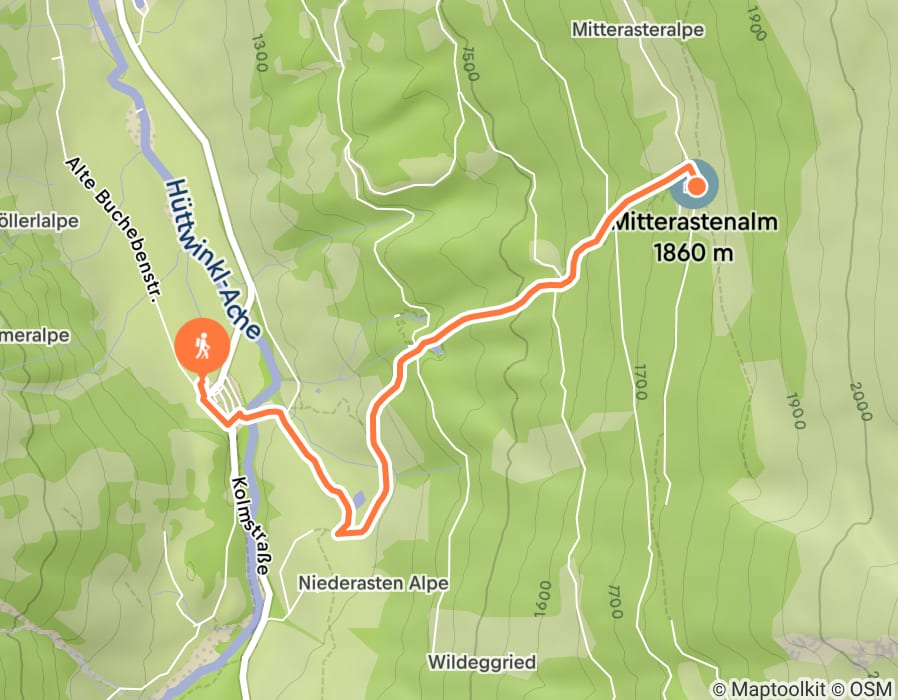 Karte der Tour