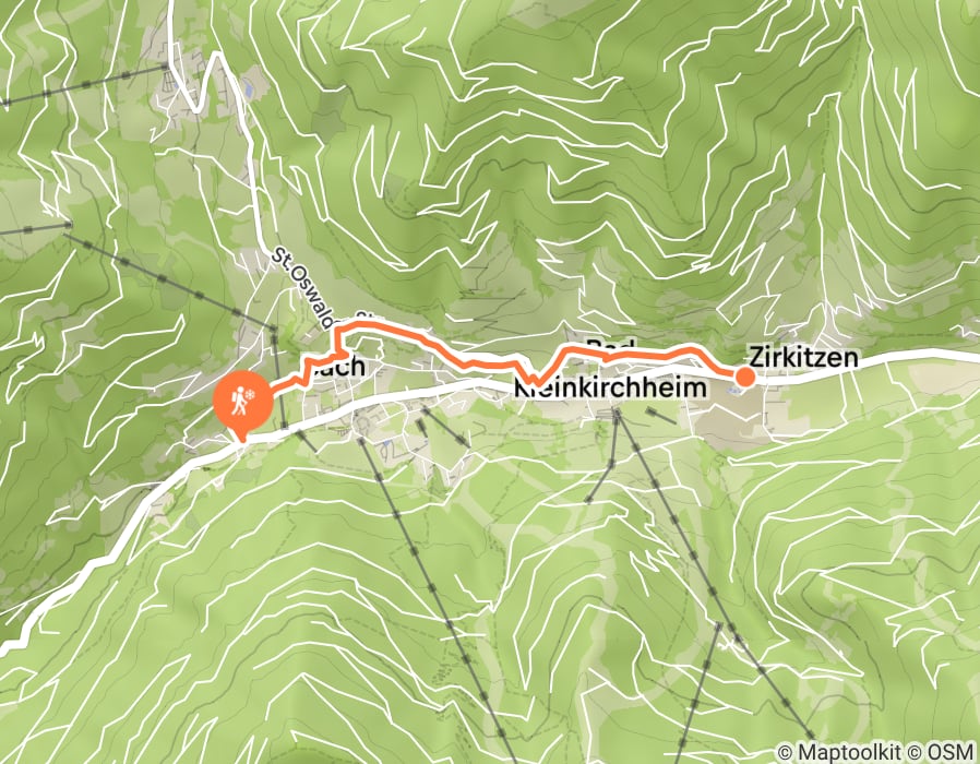 Karte der Tour