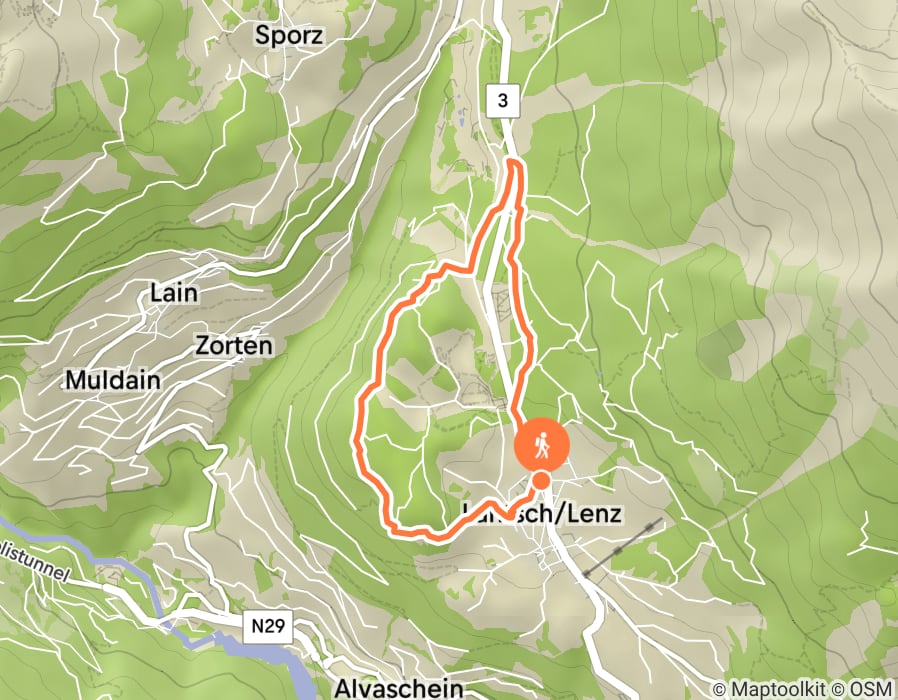 Karte der Tour