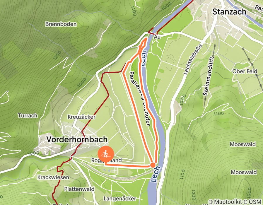 Karte der Tour
