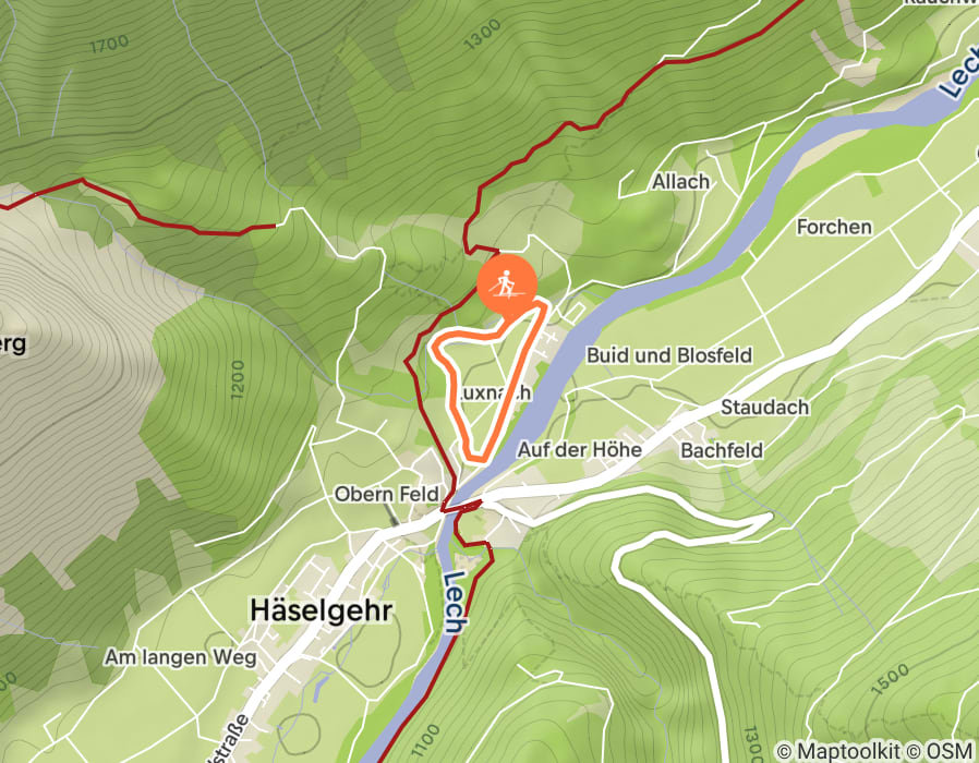 Karte der Tour