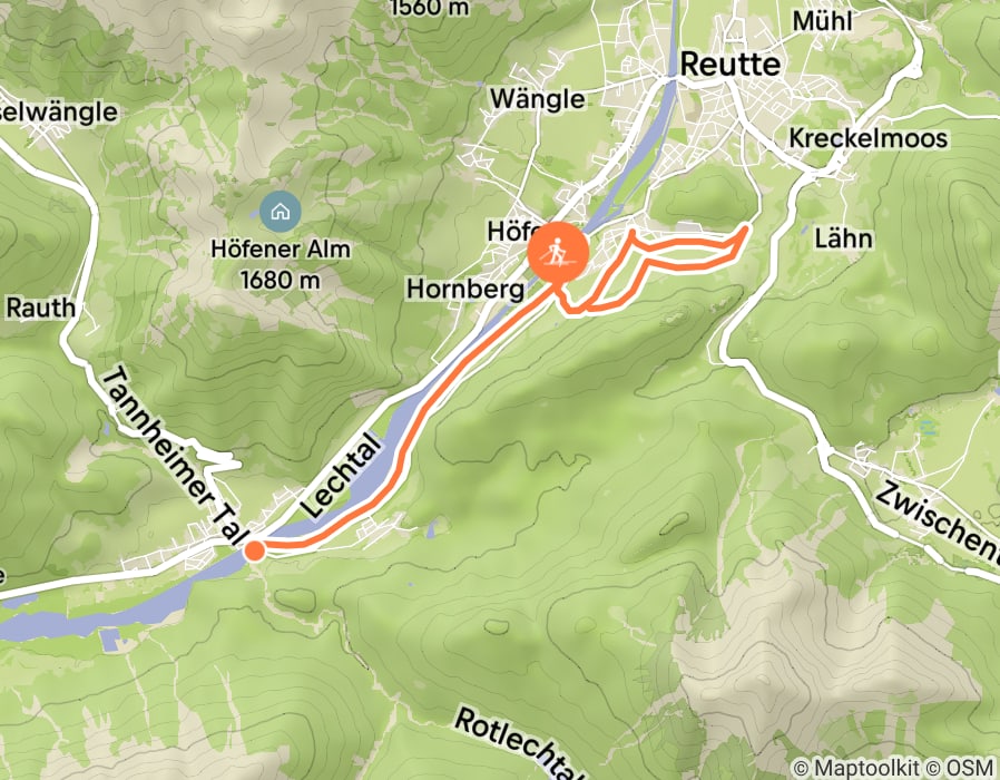 Karte der Tour
