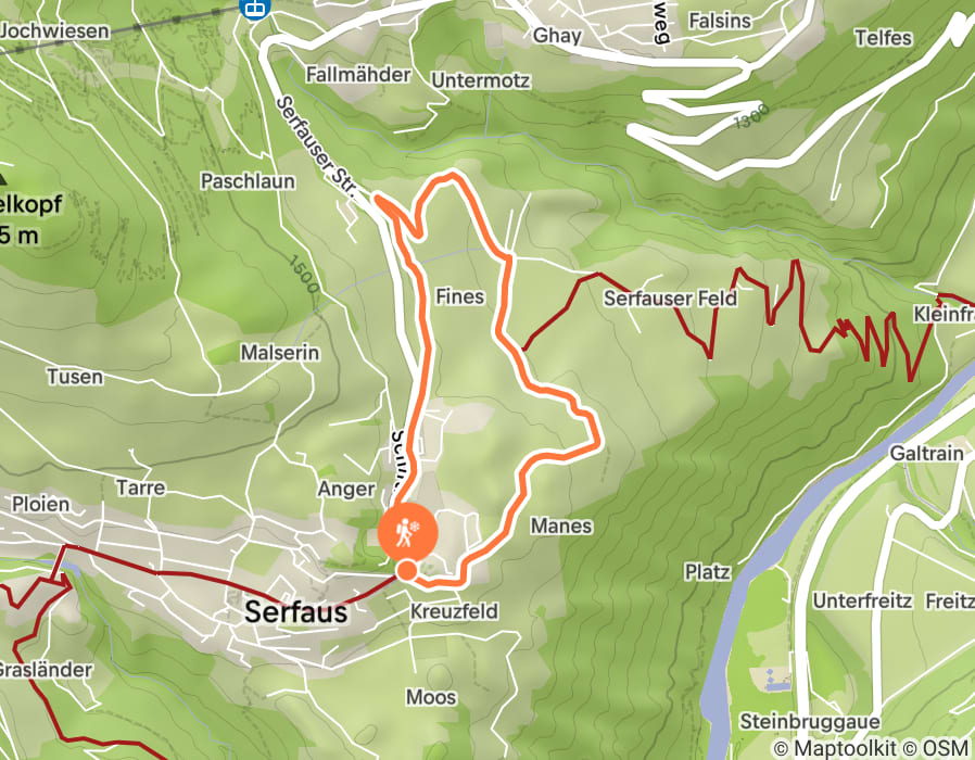 Karte der Tour