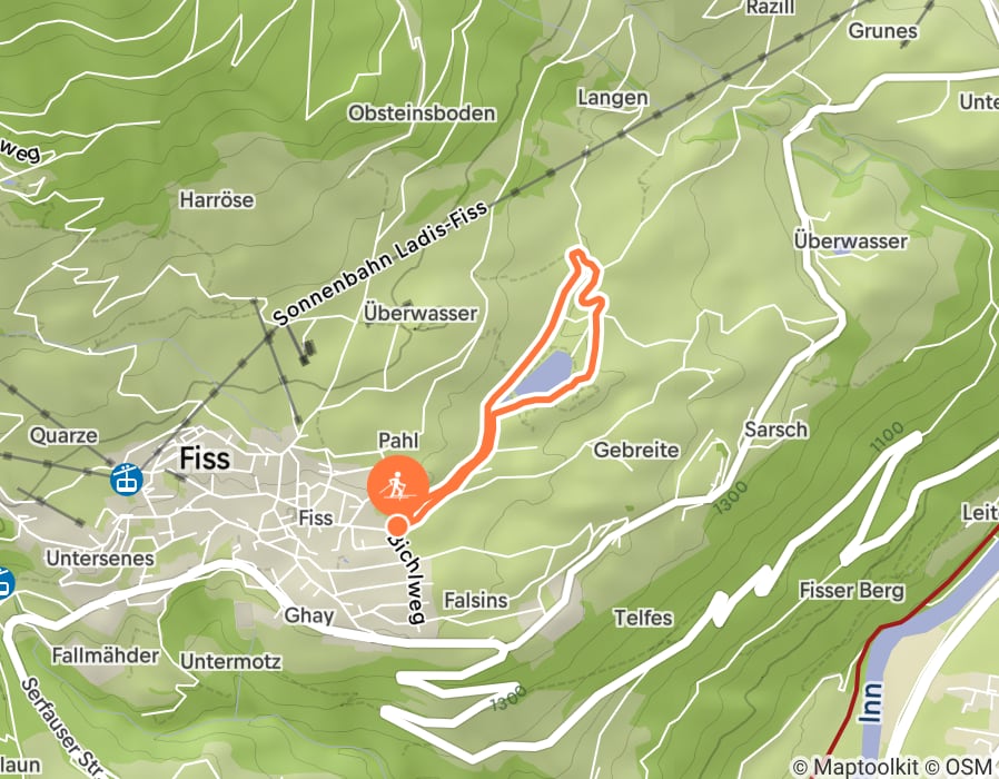 Karte der Tour