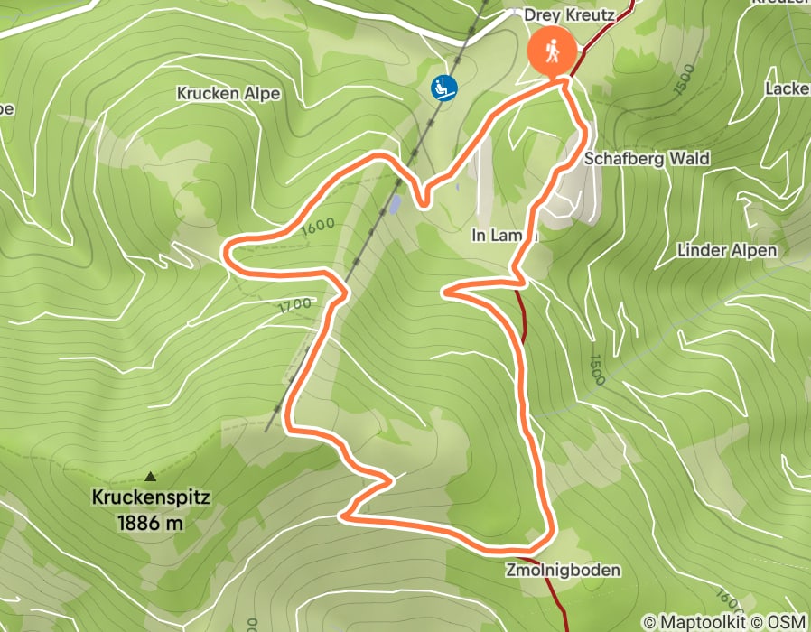 Karte der Tour