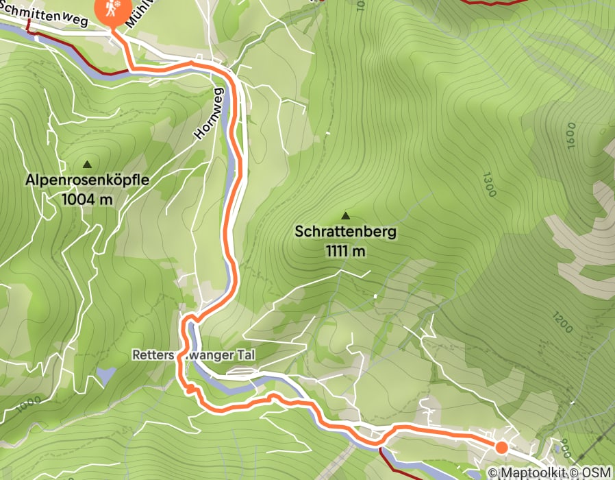 Karte der Tour