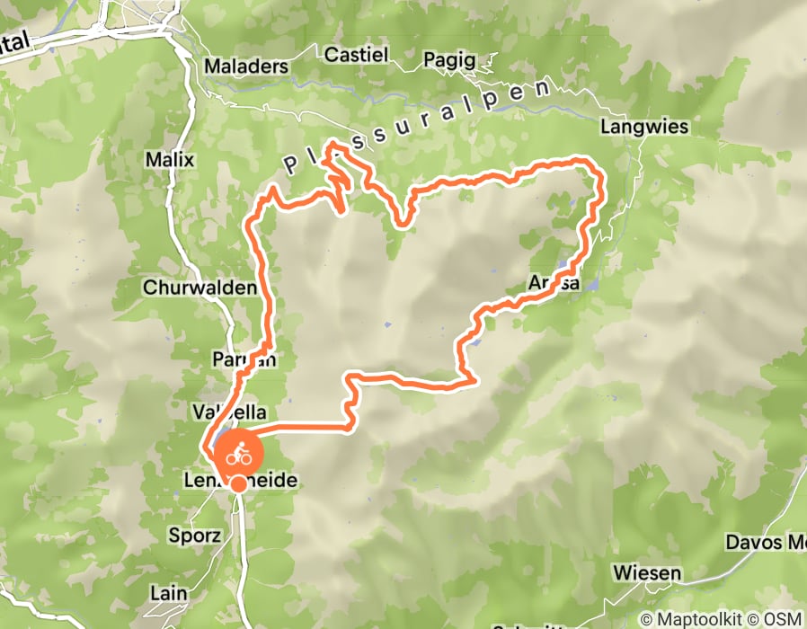 Karte der Tour