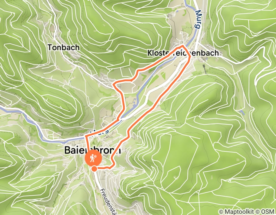 Karte der Tour