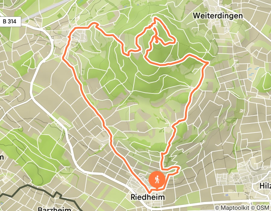 Karte der Tour
