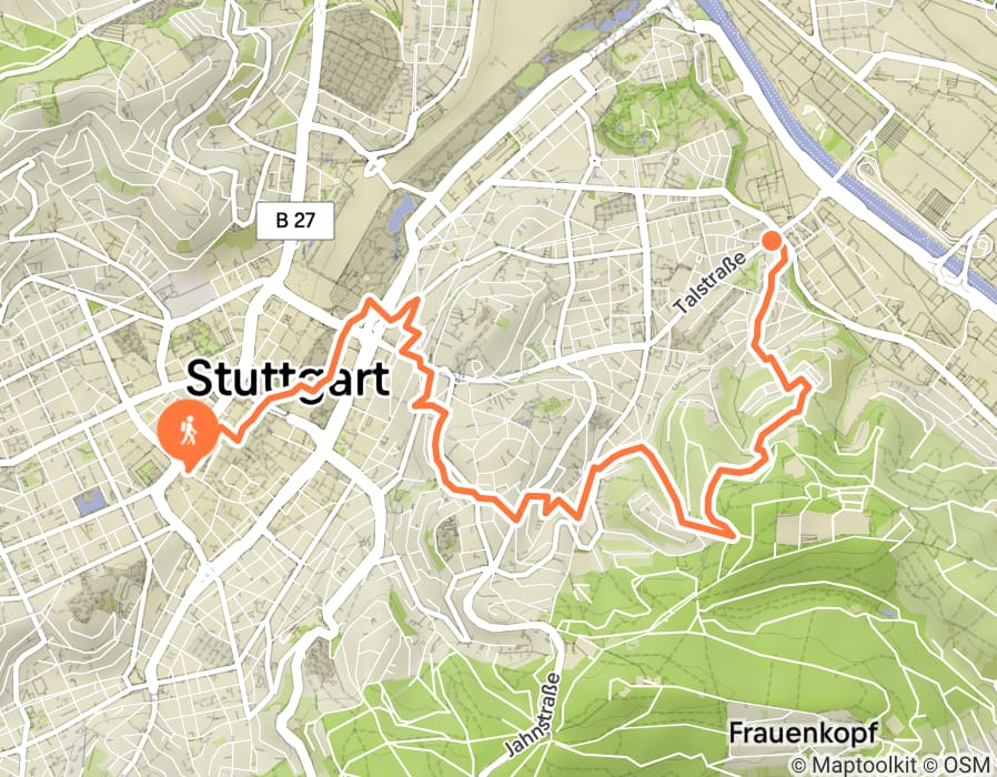 Karte der Tour