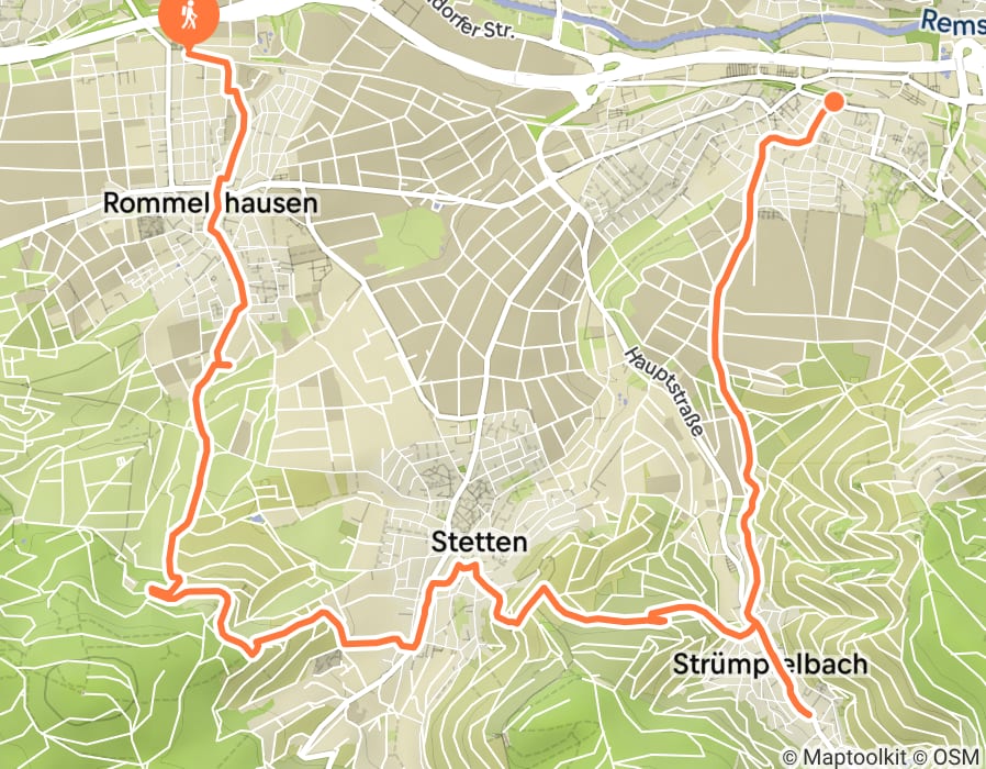 Karte der Tour