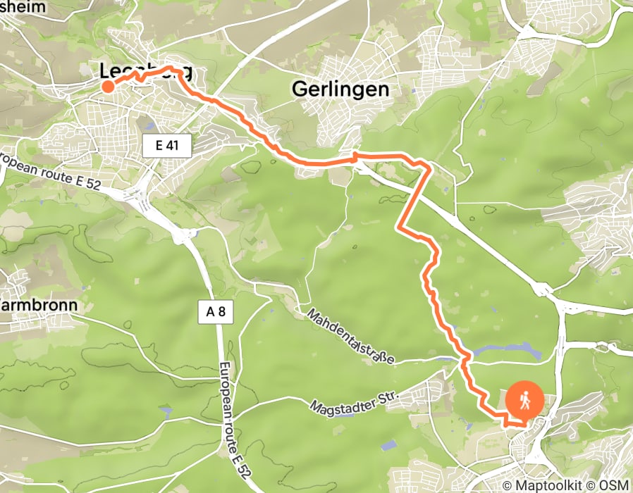 Karte der Tour