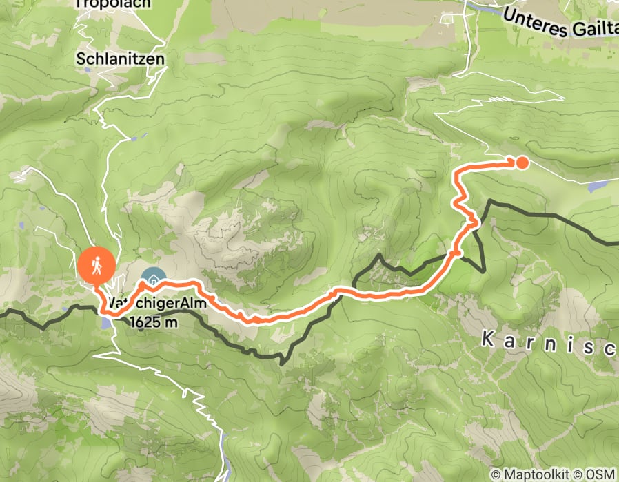 Karte der Tour
