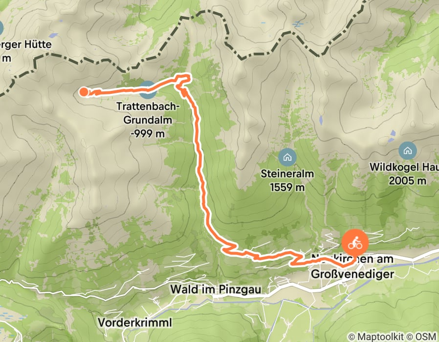 Karte der Tour