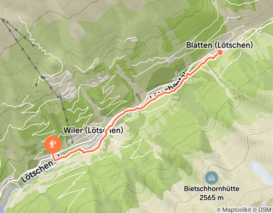 Karte der Tour