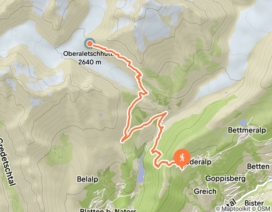 Karte der Tour
