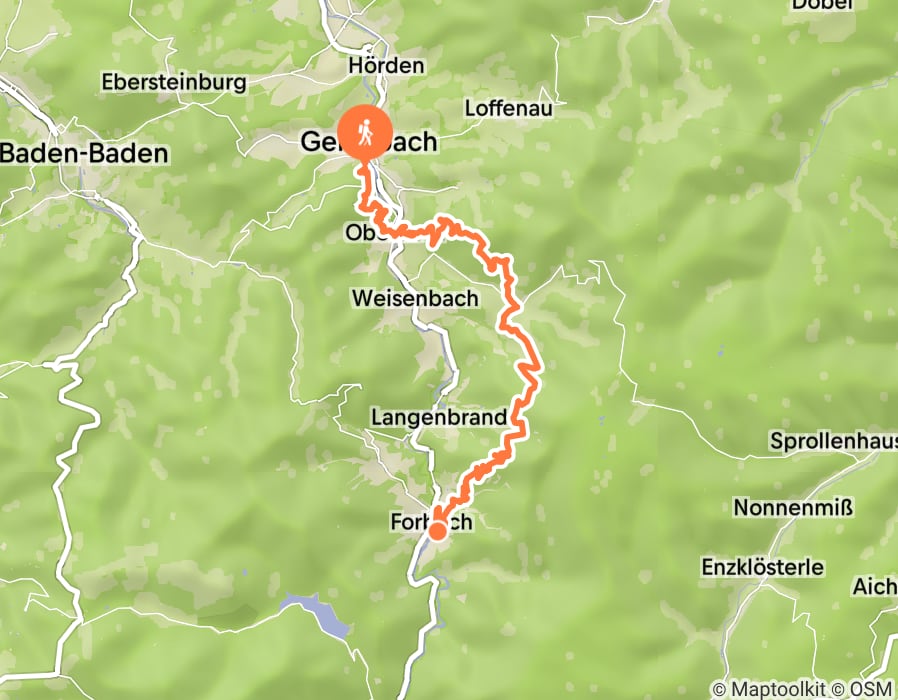 Karte der Tour