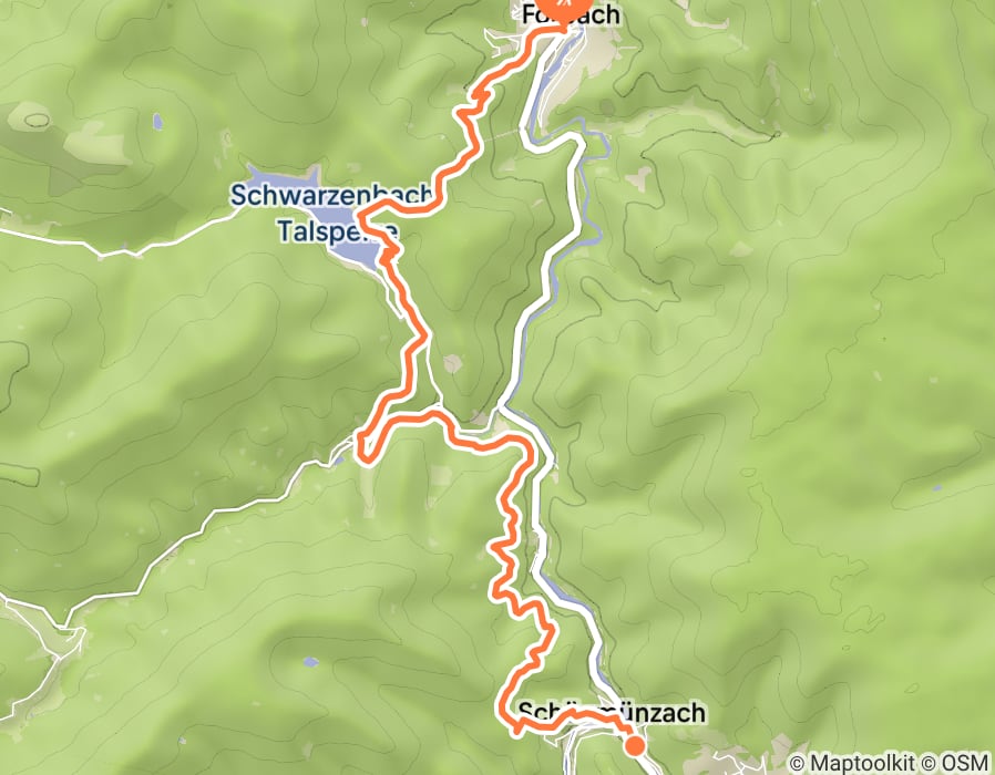 Karte der Tour