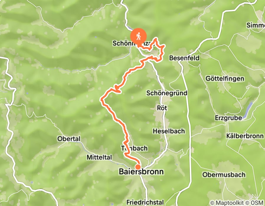 Karte der Tour