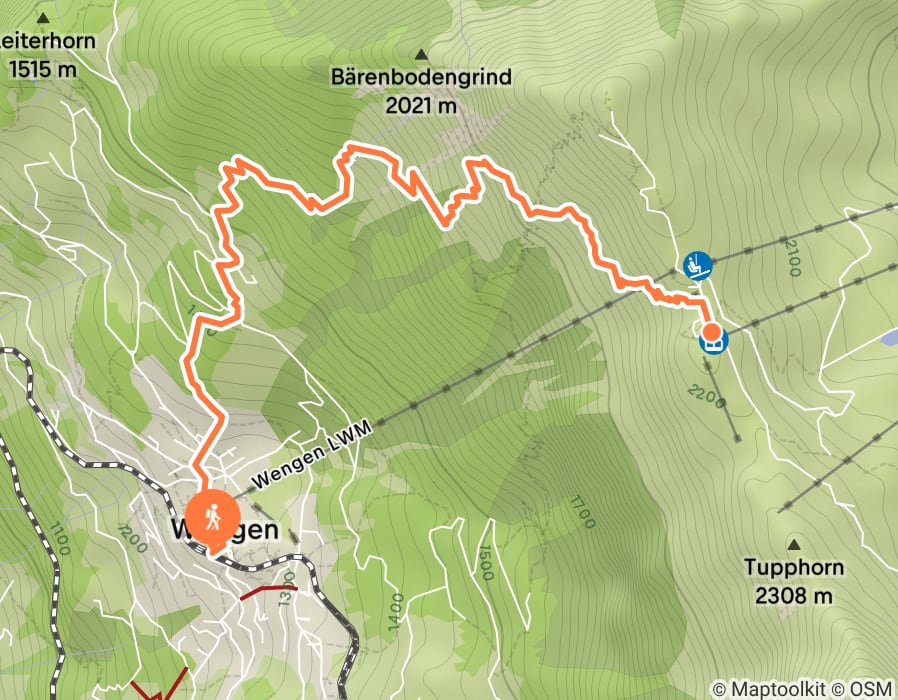 Karte der Tour