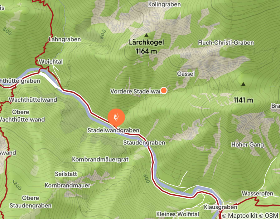 Karte der Tour