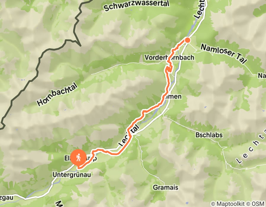 Karte der Tour