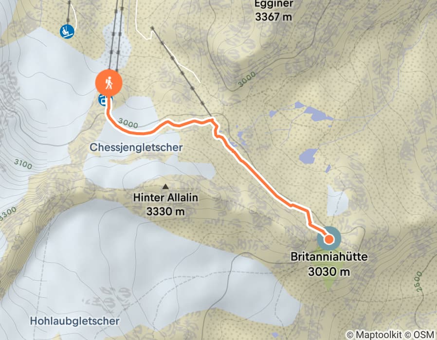 Karte der Tour