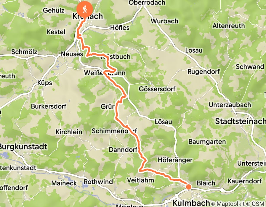 Karte der Tour