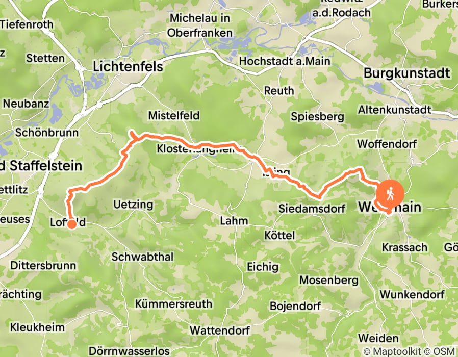 Karte der Tour