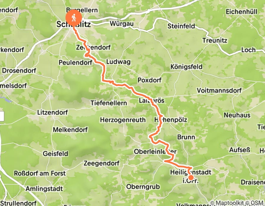 Karte der Tour