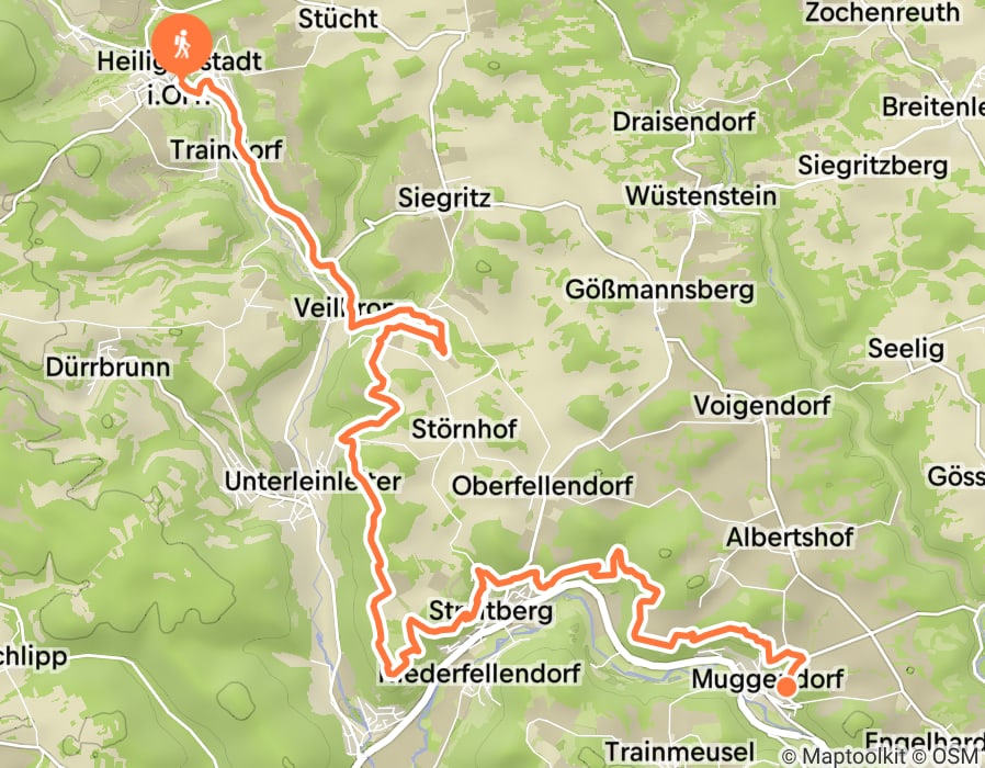 Karte der Tour