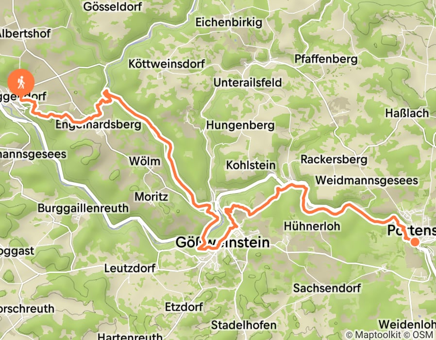 Karte der Tour