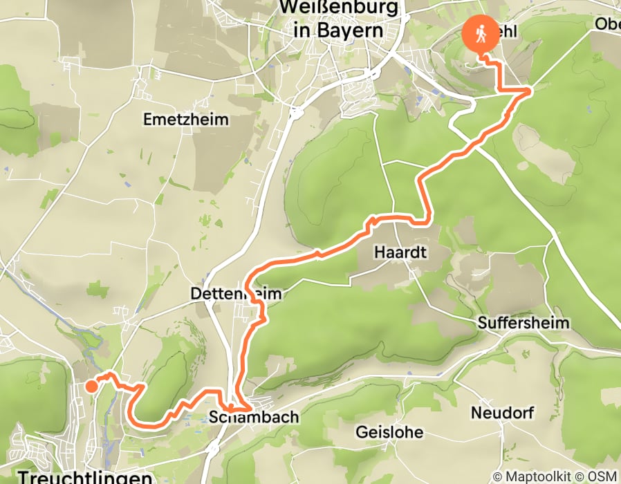 Karte der Tour