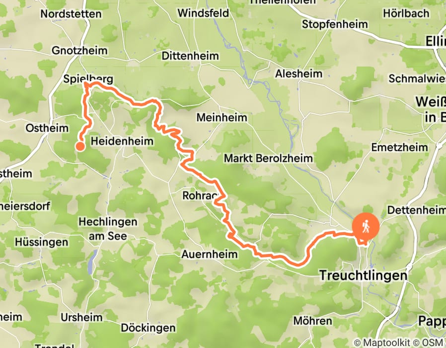 Karte der Tour