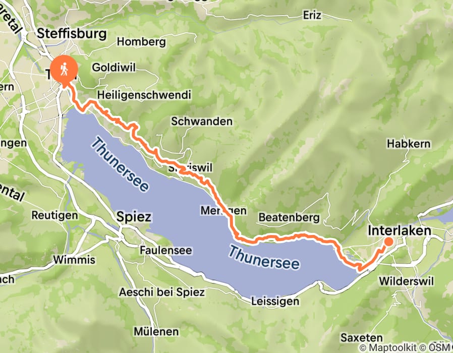 Karte der Tour